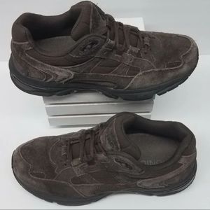 Vionic Orthaheel Walker Women's Size 9 Brown Suede Leather Walking Shoes